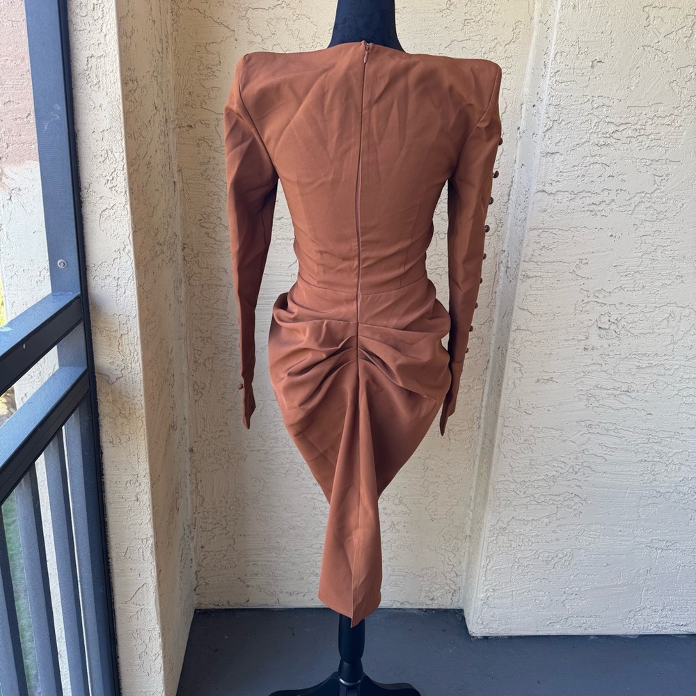 Donnee par Dieu Dusk Till Dawn' Bustier Dress Sz S in Chocolate - Picture 3 of 14